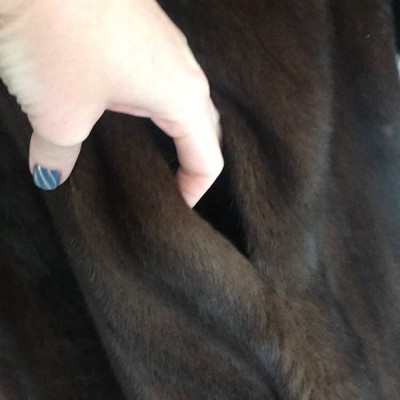 Real 1970s full length brown real mink fur coat NYC long authenticity appraisal - Picture 8 of 9